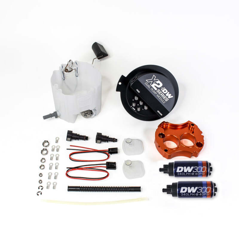 DeatschWerks 10-15 Chevy Camaro LS 3.7 V6/ SS LS3 X2 Series Fuel Pump Module w 2 DW300s