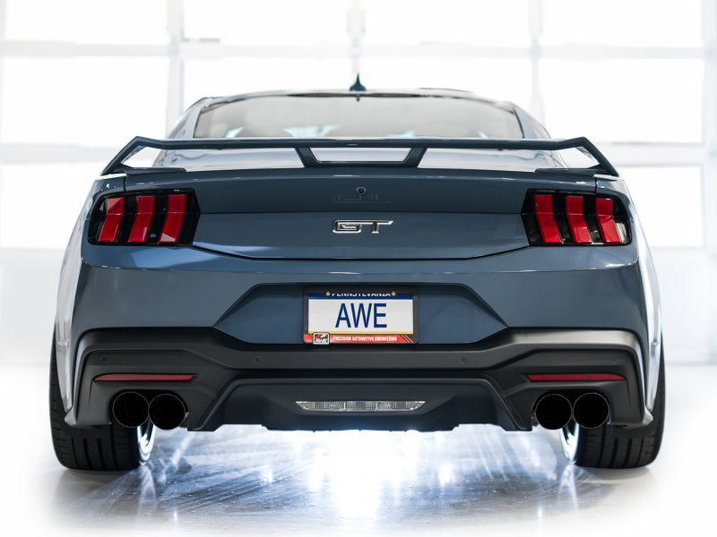 AWE 2024 Ford Mustang GT Fastback S650 RWD SwitchPath Catback Exhaust w/ Quad Diamond Black Tips