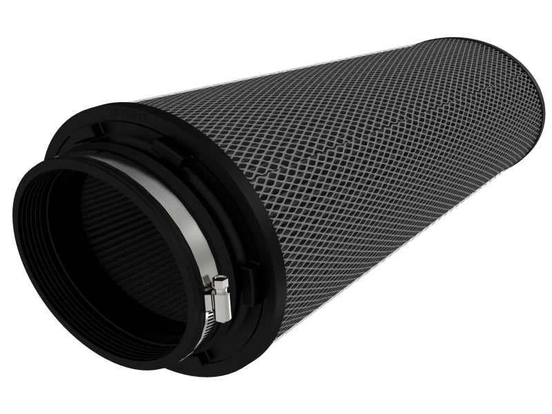 aFe POWER Magnum FLOW Blk Pro 5R Air Filter 6.75x5in Flange x 9.25x7.5 Base x 7.75x6 Top x 18 Height