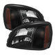 xTune Cadillac Deville 2000-2005 Crystal Headlights Black HD-JH-CADDEV00-AM-BK
