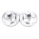 Power Stop 17-19 Porsche 718 Boxster Rear Evolution Drilled & Slotted Rotors - Pair