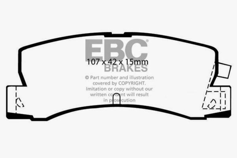 EBC 89-92 Geo Prizm 1.6 SL Greenstuff Rear Brake Pads