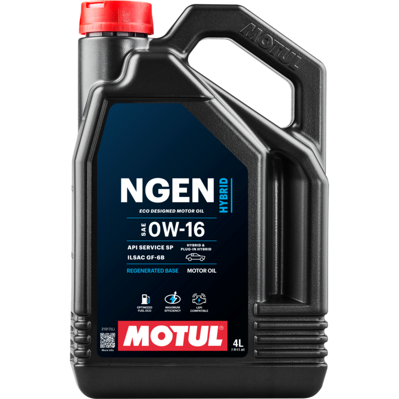 Motul 4L Hybrid Synthetic Motor Oil - 0W16