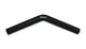 Vibrant 4 Ply Reinforced Silicone Elbow Connector - 1in ID x 8in Leg 45 Deg Elbow (BLACK)