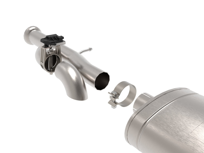 aFe Gemini XV Cat-Back Exhaust System GM Trucks 09-18 V6-4.3/V8-4.8/5.3L- Cut-Out Polished