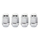 McGard Hex Lug Nut (Cone Seat Bulge Style) M12X1.5 / 3/4 Hex / 1.45in. Length (4-Pack) - Chrome