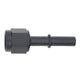 DeatschWerks 6AN Female Flare Swivel to 5/16in Male EFI Quick Disconnect - Anodized Matte Black