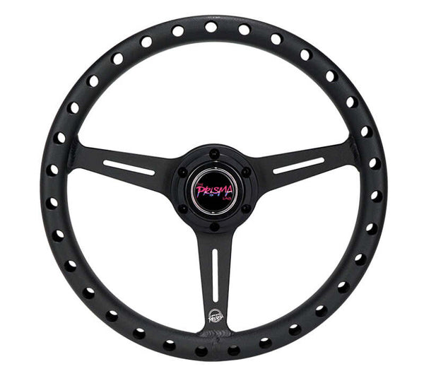 NRG Aluminum Steering Wheel 330mm - Extra Light - Ergonomic Grip - Anadized Black