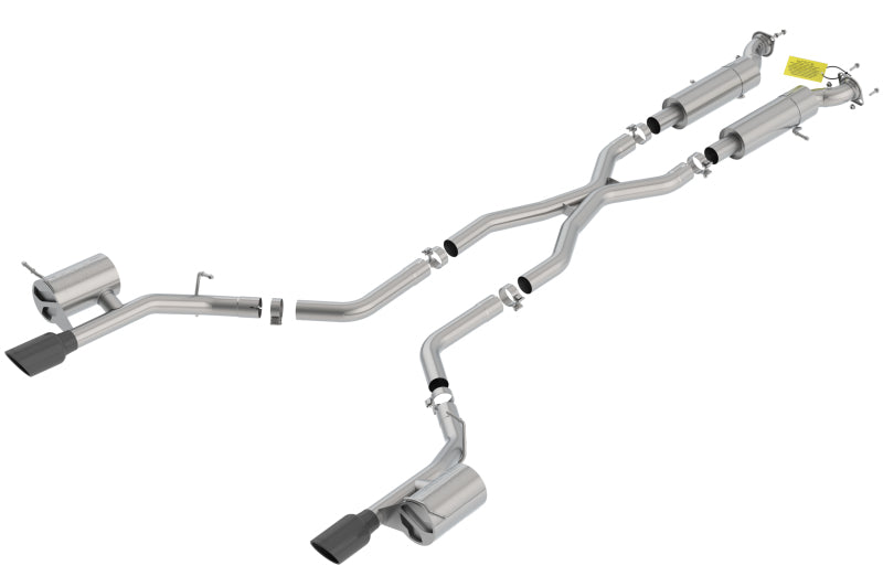 Borla 18-20 Dodge Durango SRT 6.2L V8 2.75in S-Type SS Catback Exhaust w/ BLK Chrome Tips