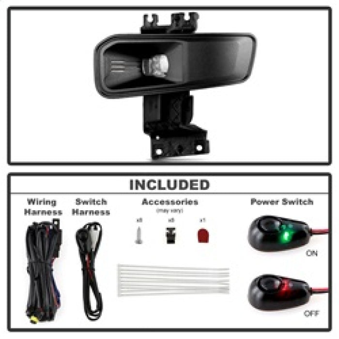 Spyder 23-25 Ford F250/F350/F450/F550 SD OEM LED Fog Lights w/Switch - Clear (FL-FS2023-C)