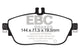 EBC 13+ Mercedes-Benz CLA250 2.0 Turbo Greenstuff Front Brake Pads