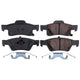Power Stop 2021 Jeep Grand Cherokee Rear Z17 Evo Ceramic Brake Pads w/Hardware
