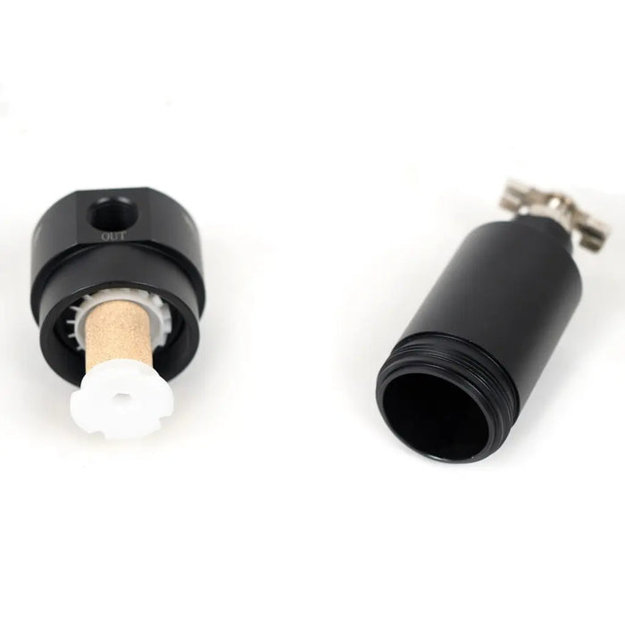 Universal Air 1/4" NPT Metal Bowl Water Trap – Compact Air Suspension Filter with Twist Drain