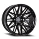Vossen HF6-3 24X10 - 6X139.7 - ET25 - DEEP - 106.1 - GB - GLOSS BLACK
