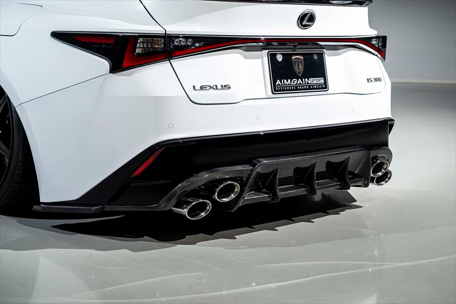 Aimgain Sport Lexus IS 21+ F-Sport Rear Diffuser Type F (FPR/Carbon)