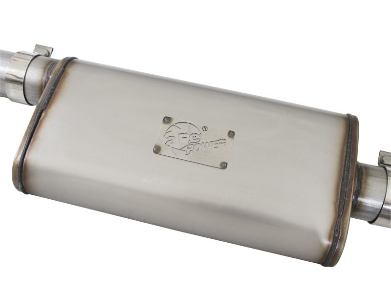 aFe Mach Force-XP Exhaust 3in CB SS 15-17 GM Colorado/Canyon 2.5L/3.6L Side Exit w/ Polished Tip