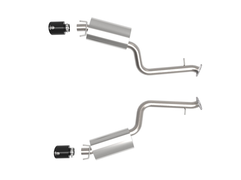 aFe Takeda 14-22 Lexus IS350 V6 2.5in. 304 Stainless Steel Axle-Back Exhaust System w/ Black Tip