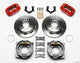 Wilwood Dynapro Low-Profile 11.00in P-Brake Kit - Red Mopar/Dana 2.36in Off w/Snap Ring Bearing