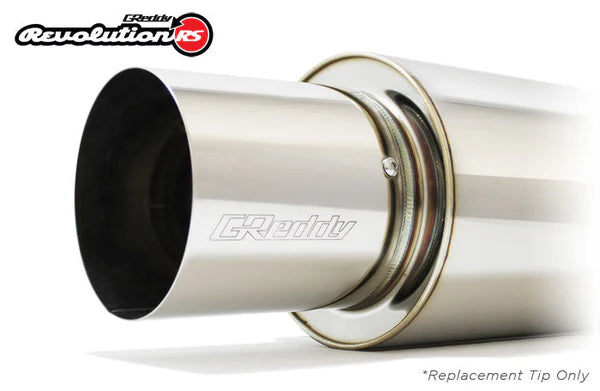 GReddy SS Tip (105mm Dia/120mm Length) for Universal 2.5in Revolution RS Muffler