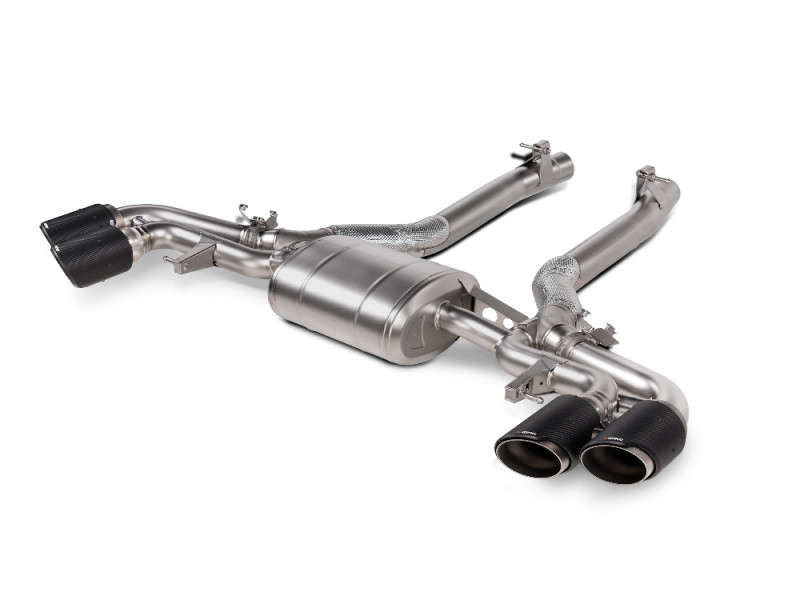 Akrapovic 2024+ BMW X5M / X6M (Face Lift) Slip-On Line (Titanium) w/Carbon Fiber Tips