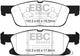 EBC 2016+ Lincoln Continental (10th Gen) 2.7L Twin Turbo Greenstuff Front Brake Pads