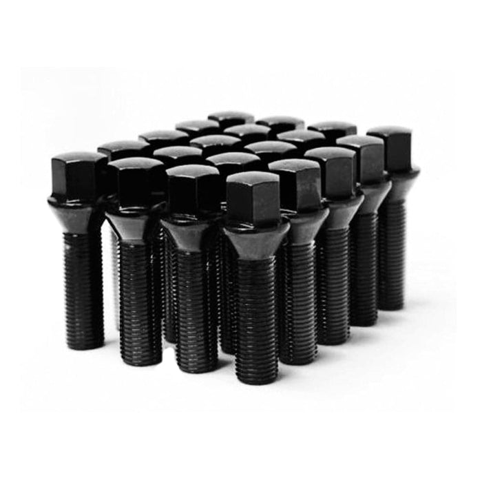 Wheel Mate Mevius Lug Bolt Set of 20 - Black 14x1.50 40mm Cone 60 DEG TAP