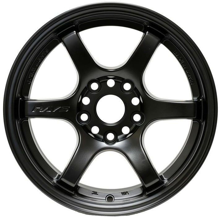 Gram Lights 57DR 15x8.0 +35 4x100 Semi Gloss Black Wheel