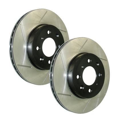 StopTech 94-98 Nissan 240SX Slotted & Drilled Cryo Brake Rotor - Rear Left