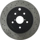 Centric 18-21 Subaru WRX STI Rear SportStop Drilled Premium Rotor