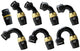 GReddy AN12 STRAIGHT HOSE END SWIVEL BLACK/GOLD ANODIZED