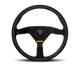 Momo MOD78 Steering Wheel 320 mm - Black Suede/Black Spokes