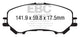 EBC 14+ Nissan Rogue 2.5 2 row seating Ultimax2 Front Brake Pads
