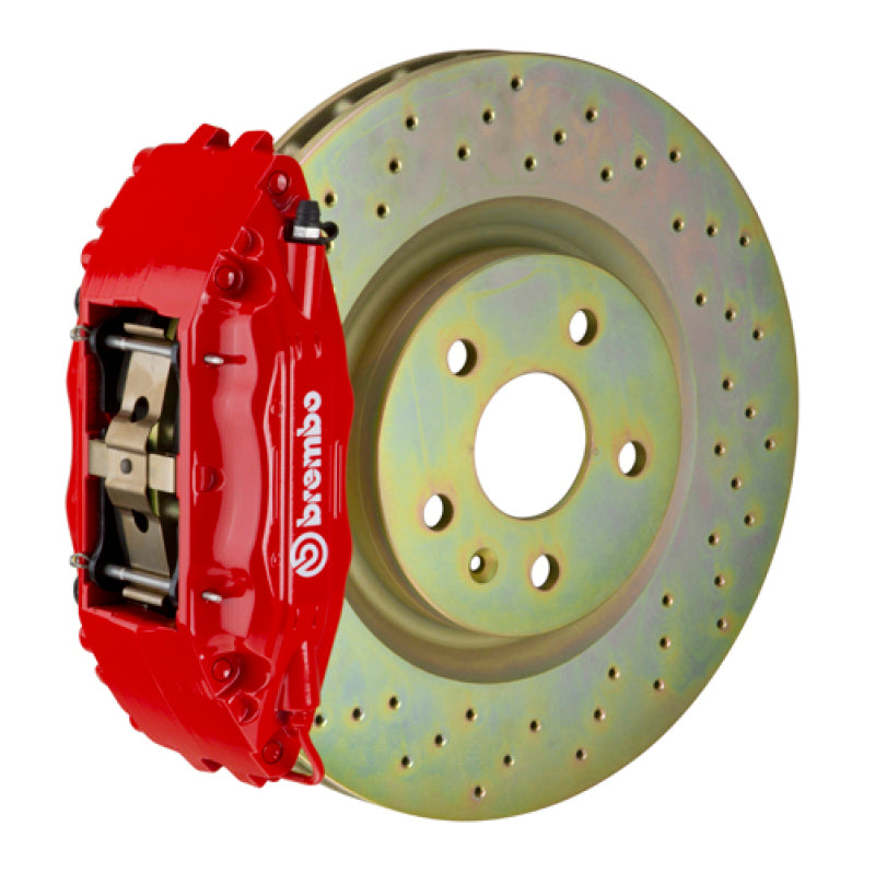 Brembo 12-16 FR-S/12-20 BRZ/22+ GR86 Front GT BBK 4 Piston Cast 2pc 326 x30 1pc Rotor Drilled-Red