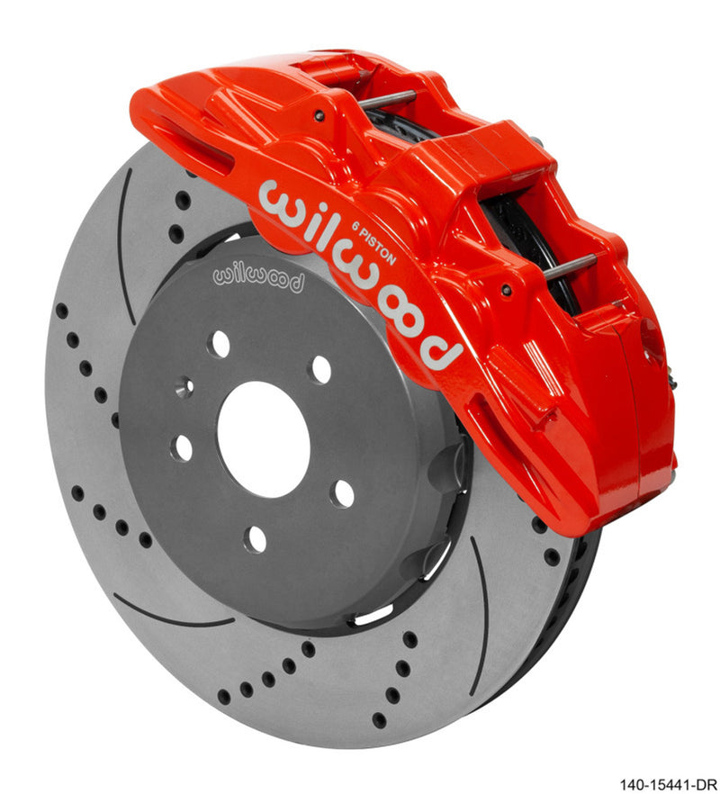 Wilwood 15-23 Mustang Front Kit SX6R Lug Drive