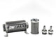 DeatschWerks Stainless Steel 3/8in 100 Micron Universal Inline Fuel Filter Housing Kit (110mm)