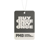 PMD “Buy Once Cry Once” Car Air Freshener 3-Pack – Pine, New Car, Black Ice Scents
