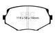EBC 94-01 Mazda Miata MX5 1.8 Ultimax2 Front Brake Pads