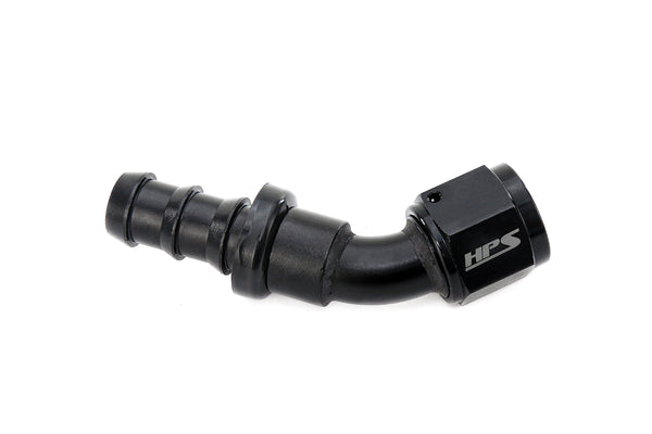 HPS -4 45 Push-On Hose End Aluminum (150-4504)