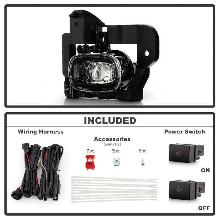 Spyder 22-24 Nissan Rogue (Excl Sport) OEM Full LED Fog Lights w/ Switch (FL-NR2021-LED-C)