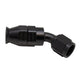 DeatschWerks 6AN Female Swivel 45-Degree Hose End PTFE (Incl 1 Olive Insert) - Anodized Matte Black