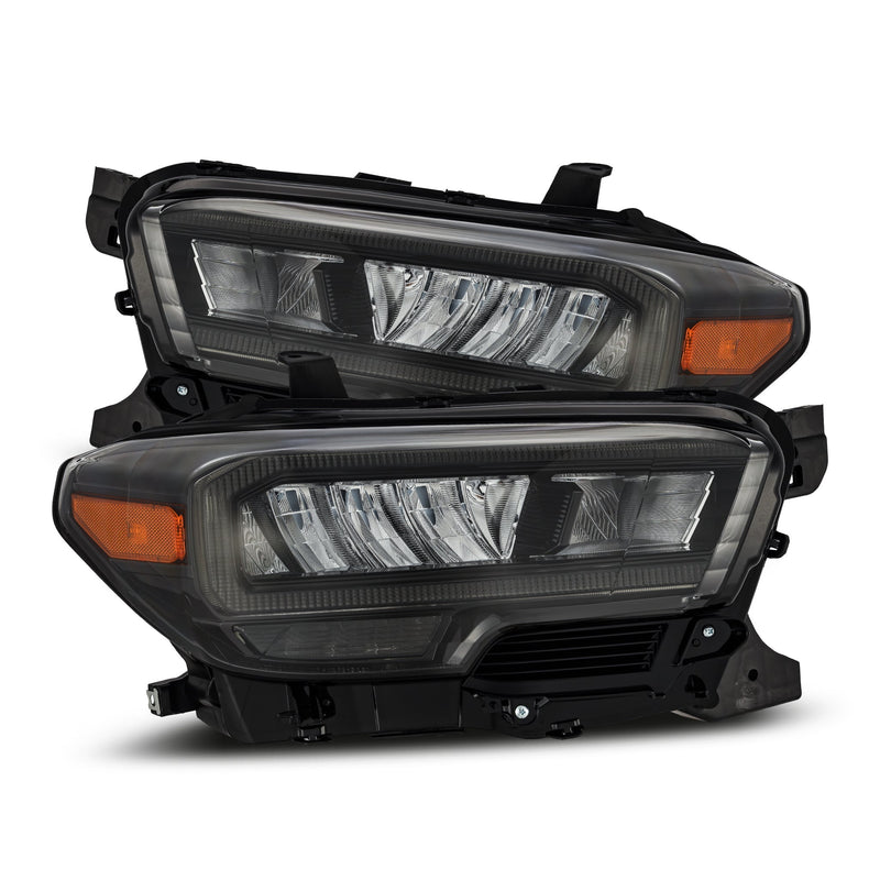 AlphaRex 16-23 Toyota Tacoma (Require Harness for SR/SR5) LUXX-Series LED Crystal Headlights Black