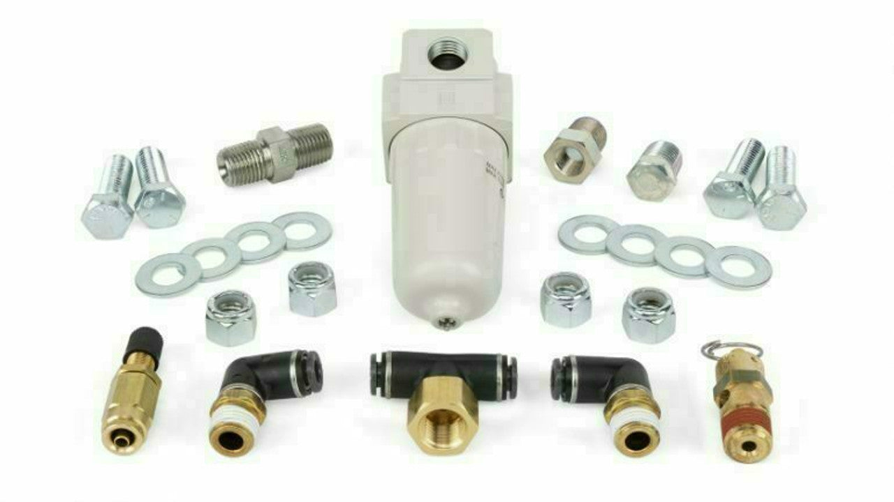 Air Lift Fitting Pack For 4 Gallon Alum Tank 7 Port (11957 Or 12957) With 1/4in Lines