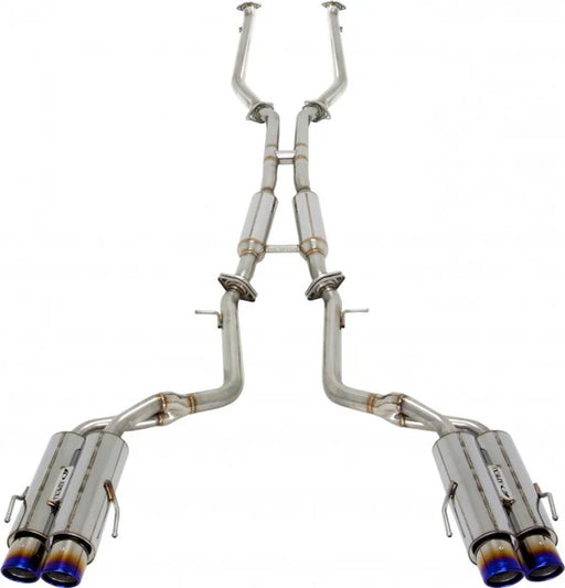 A’PEXi N1-X Evolution Extreme Catback Exhaust – Lexus GS-F 2016–2020, stainless steel piping and titanium burnt tips.
