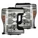 AlphaRex 17-19 Ford F250/F350/F450/F550 Stock LED Projector Headlight Converters - Pair
