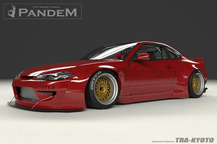 GReddy 1999-2002 Nissan Silvia Full Rocket Bunny S15 Pandem Aero Kit