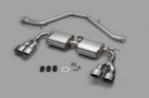 TOM'S Racing- Stainless Exhaust System for 2019-2022 Toyota Corolla (Quad Tips)