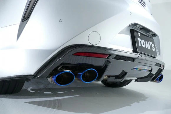 TOM'S Racing - Stainless Steel Muffler (Titanium Tips) - 2018+ Lexus LC500, LC500h, LC Convertible
