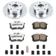 Power Stop 99-04 Audi A6 Quattro Rear Z26 Street Warrior Brake Kit