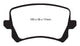 EBC 15+ Audi Q3 2.0 Turbo Greenstuff Rear Brake Pads