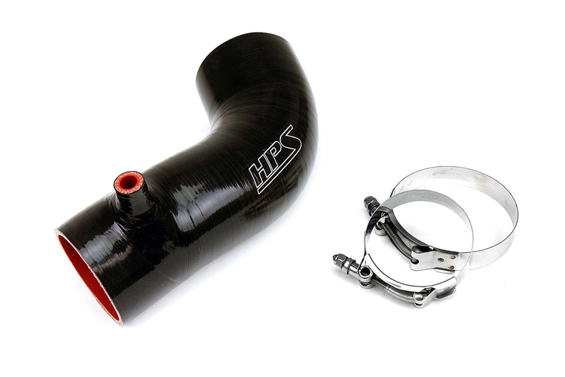 HPS Silicone Air Intake Hose - Black (17838-BLK)
